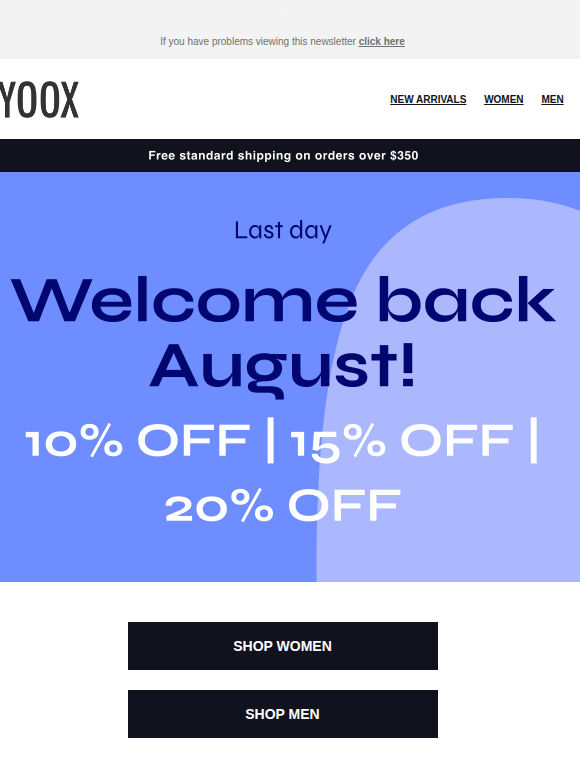 Up to 20% OFF ends today!