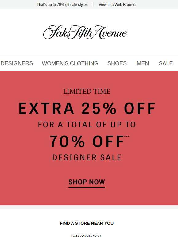 Extra 25% off? Yes, please...