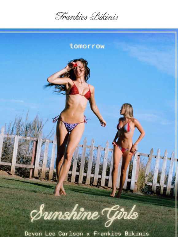 Out Tomorrow: Devon Lee Carlson x Frankies Bikinis