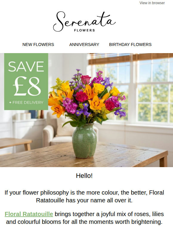 ⚡£8 off a beautiful dose of colour 🌈