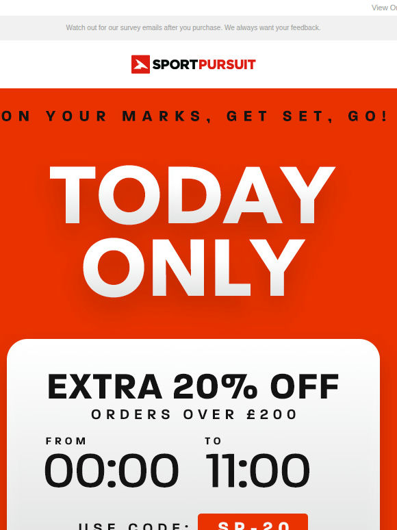 The Race Continues - Up to an extra 15% off!