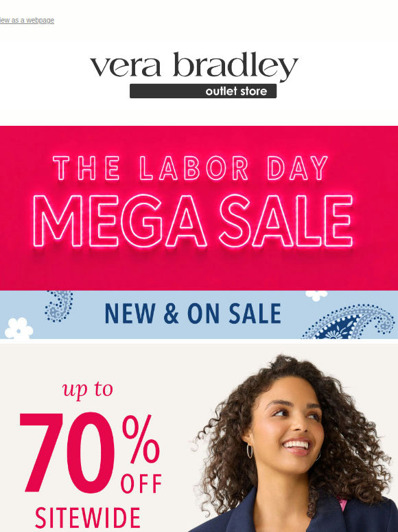 Labor Day savings on NEW arrivals