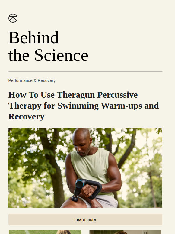 Science-backed recovery, one Theragun session away
