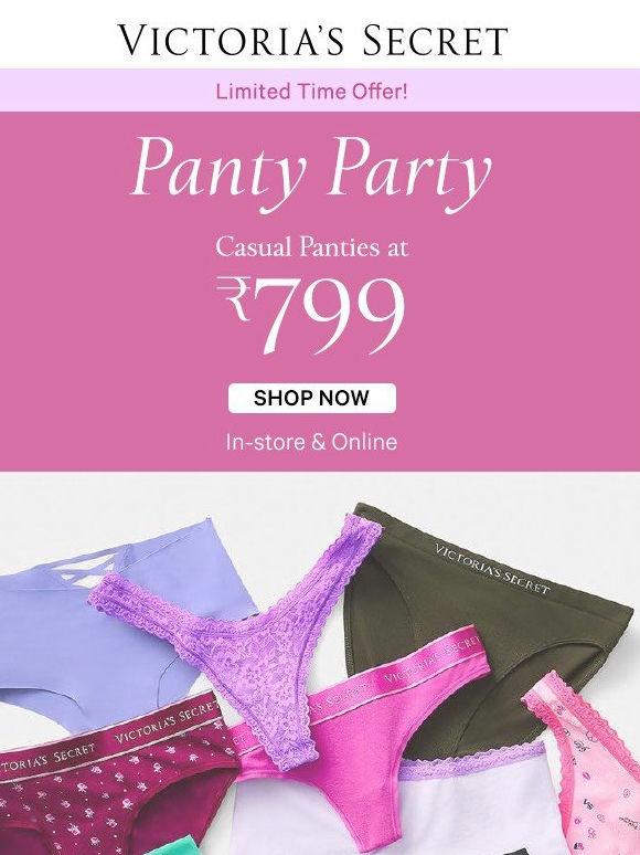 It's a Panty Party! Casual Panties at ₹799 🎉