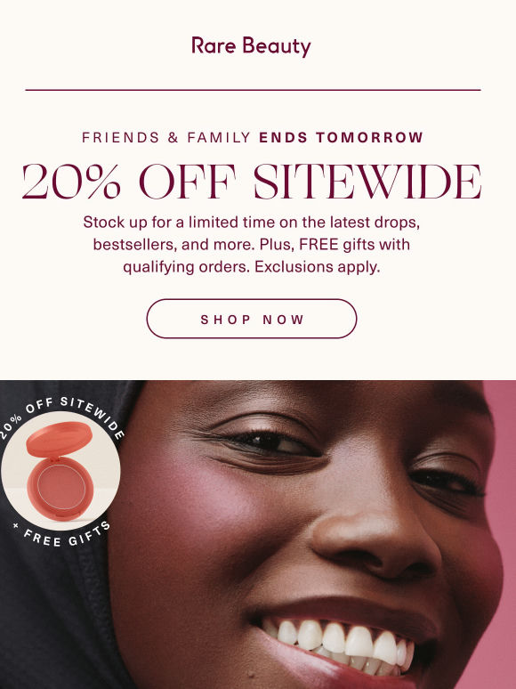 Your faves for 20% less ❤️
