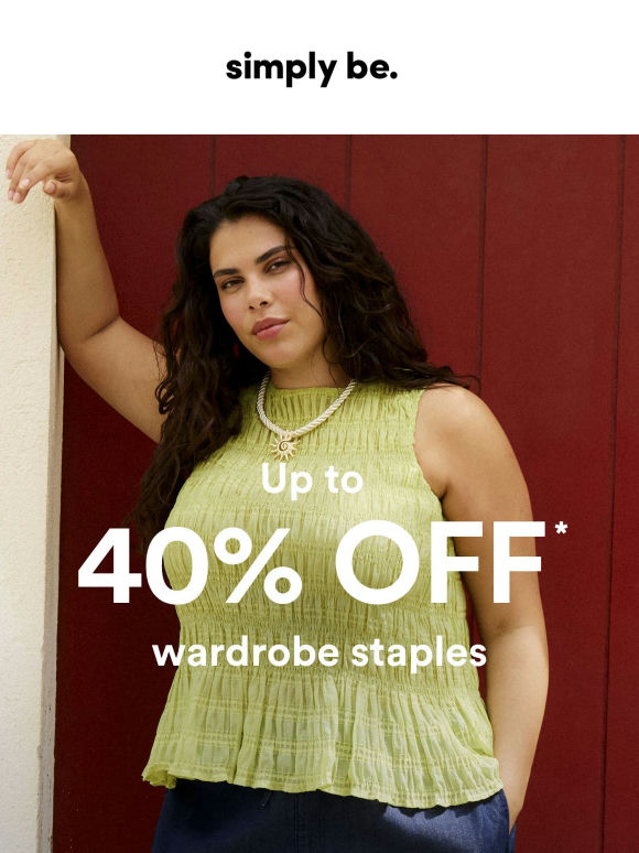 Did someone say up to 40% off?! 🤩