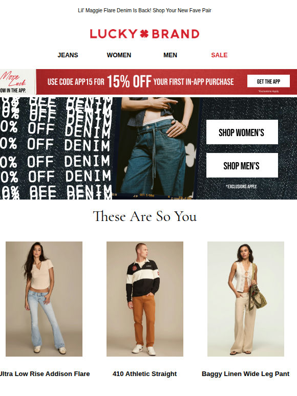 Pssst 👀 30% Off New Jeans Inside