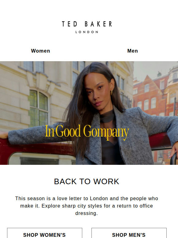 Back to Work | In Good Company