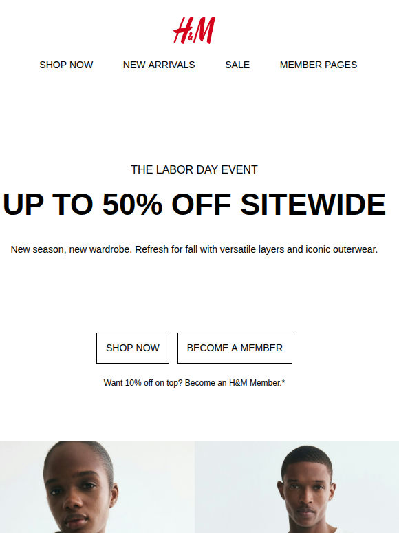 Labor Day Event: Up to 50% off starts now