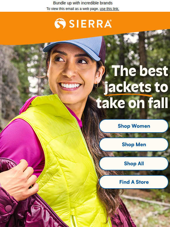 Jackets: built to last, priced to love​