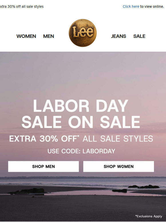 The Labor Day sale starts now