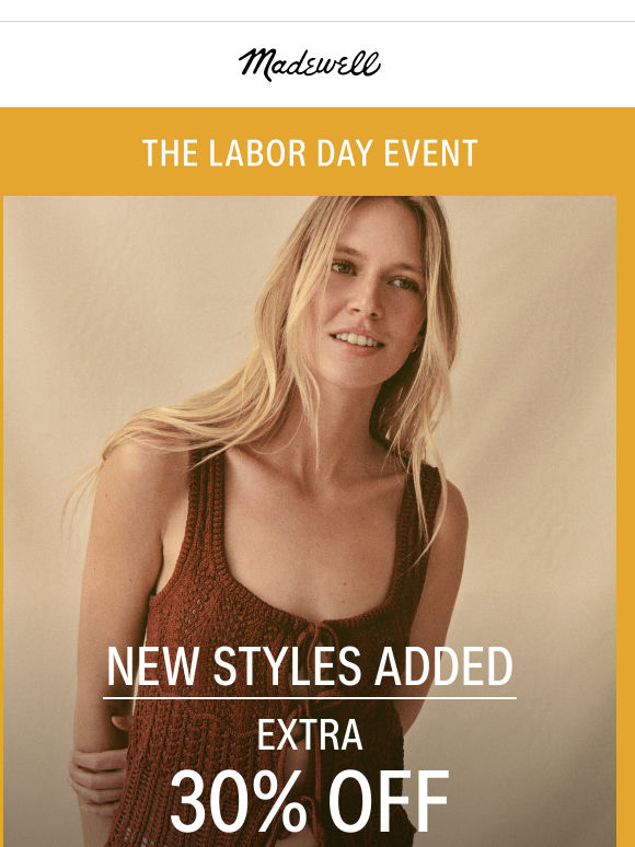 100+ new styles added to sale