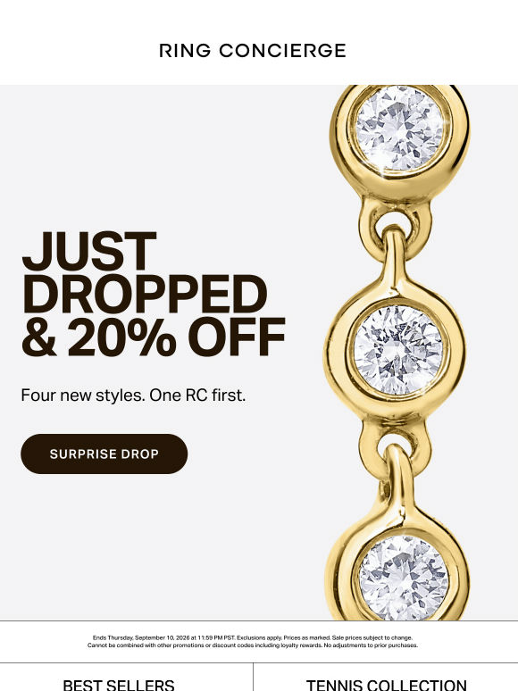 SURPRISE DROPS & 20% OFF