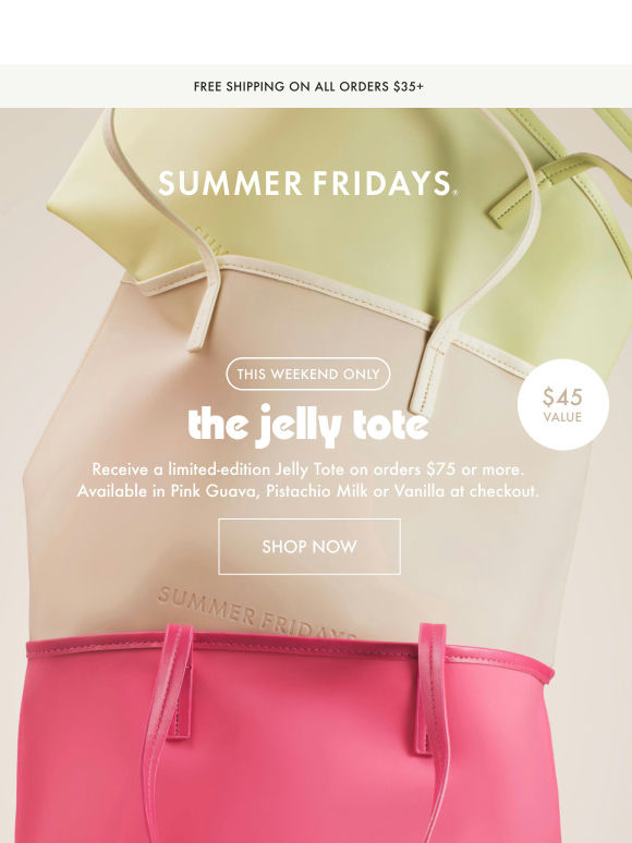 Our Gift To You: The Jelly Tote 🩷