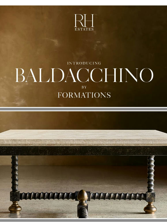 Discover Baldacchino by Formations. Inspired by the Grandeur of 17th-Century Italian Design.