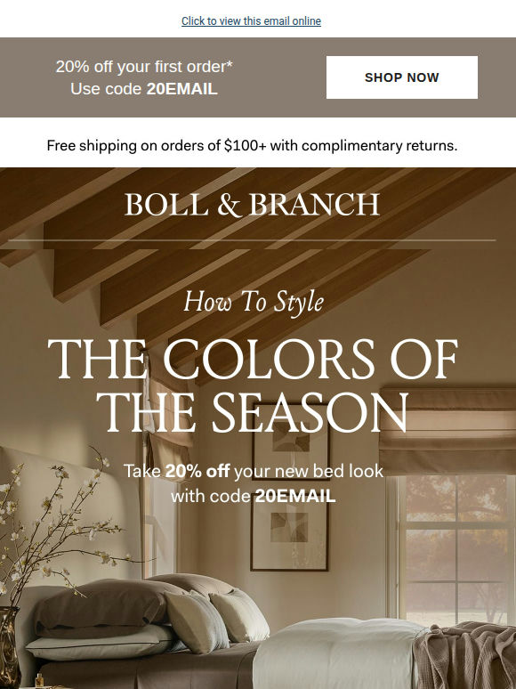 Match your bed with the season