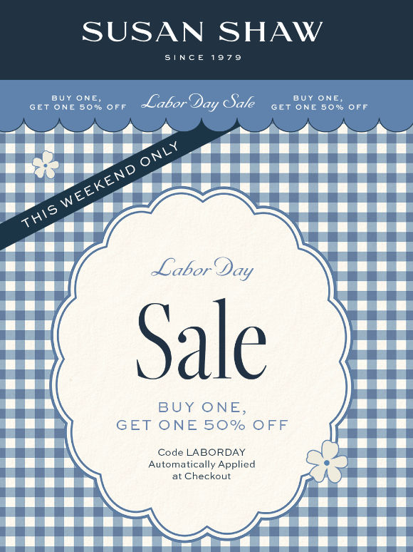 THE LABOR DAY SALE 🛍️