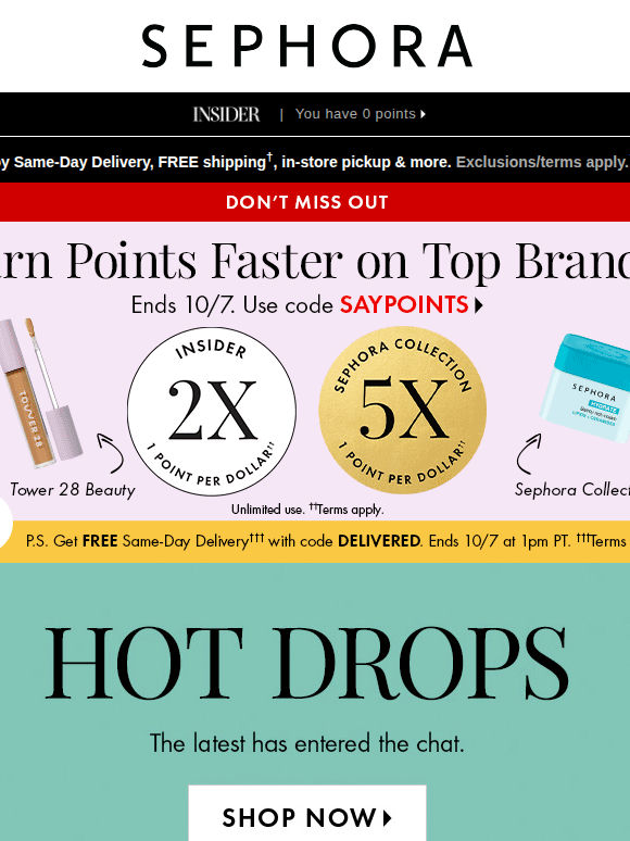 Hot drops coming through
