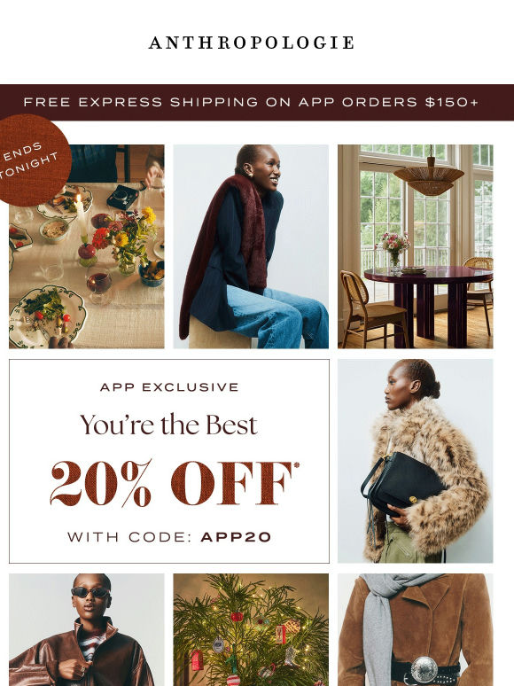 Last call: 20% off ends tonight