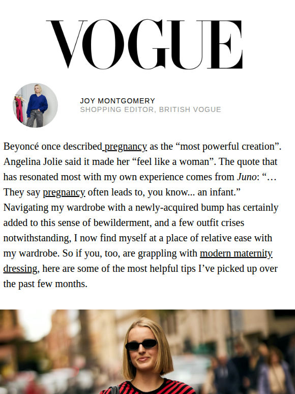 I’m A Vogue Editor And Here Are My Best Maternity Outfits