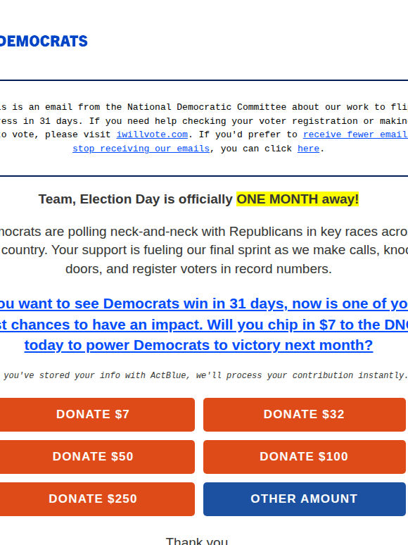 We built the largest midterm operation in DNC history, and we need your help in the final stretch