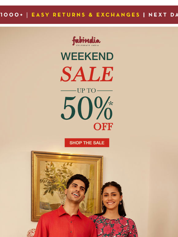 🌈 Brighten Your Weekend with 50% Savings