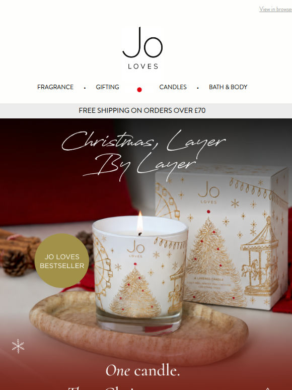 NEW: Christmas Layered Candle