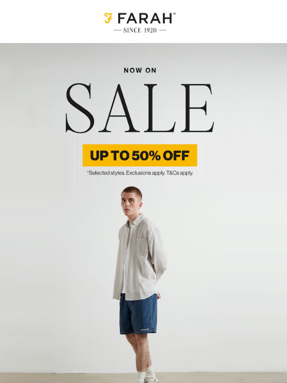 Save 10 minutes of scrolling—and 50% off seasonal layers at checkout.