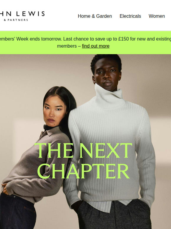 Discover new-season style, home comforts and more
