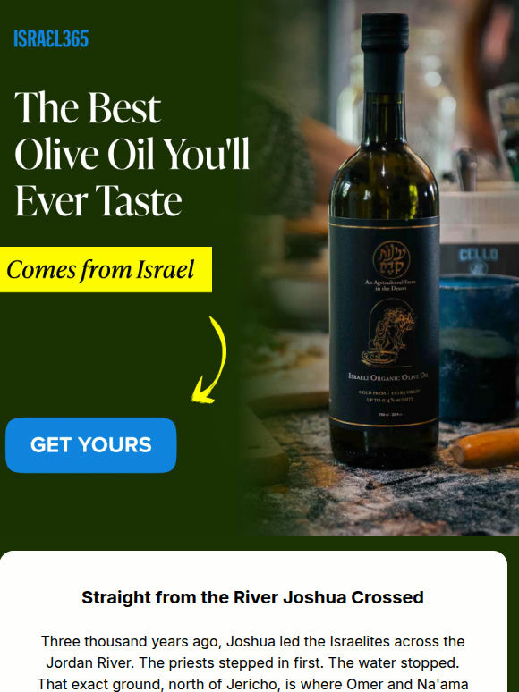 adam, you've never tasted olive oil like this…
