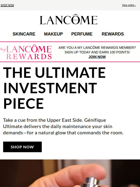 Spotted: Ed Westwick’s Génifique Glow