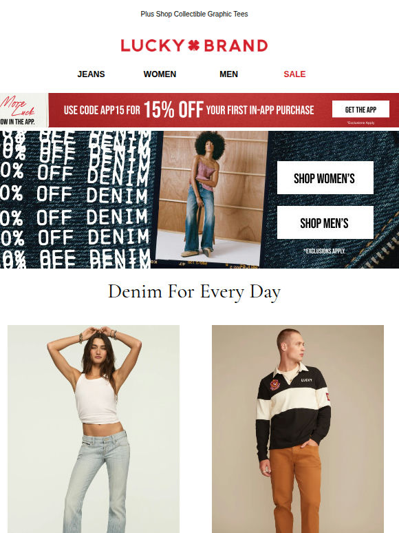 Your Fave Denim, Now 30% OFF