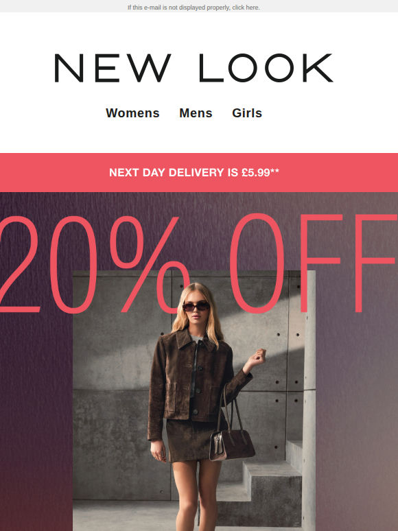 Don’t miss 20% off EVERYTHING