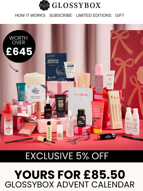 EMAIL EXCLUSIVE: 5% Off our Advent Calendar