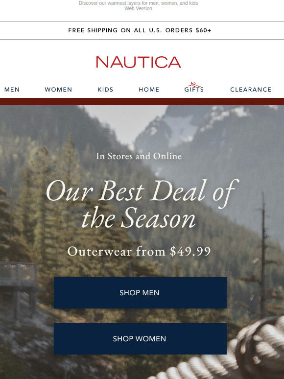 NOW FROM $49.99: Jackets for the whole family