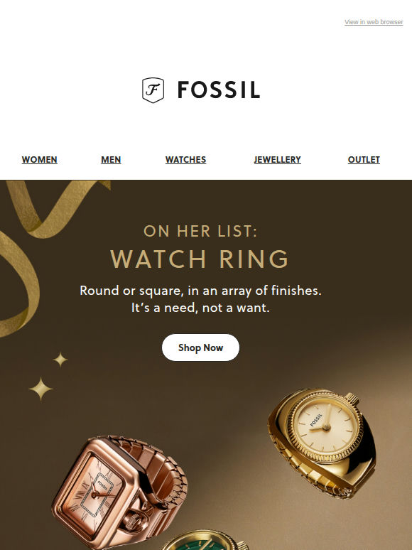 ✨ The Watch Ring In Festive Lights