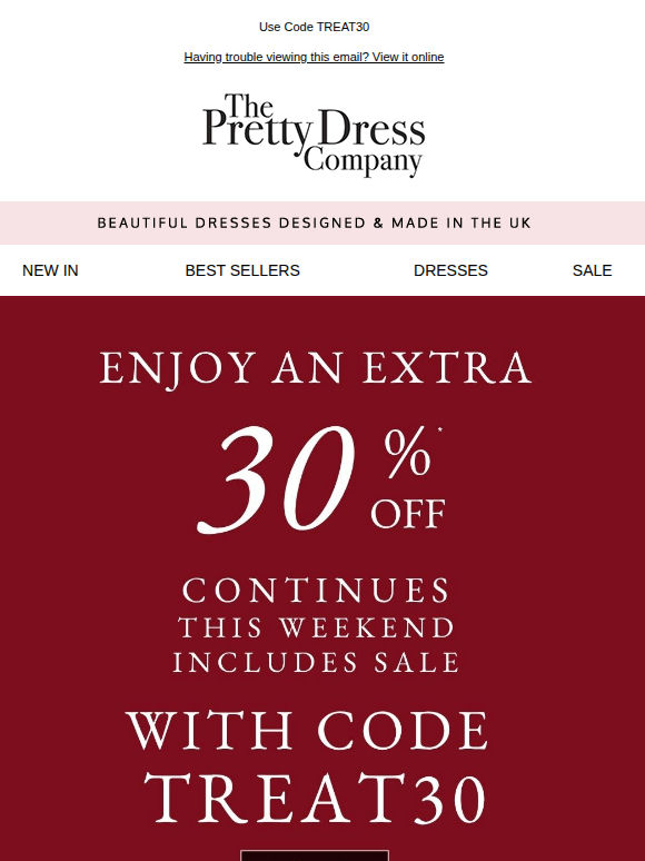 Enjoy an extra 30% Off Continues 💖