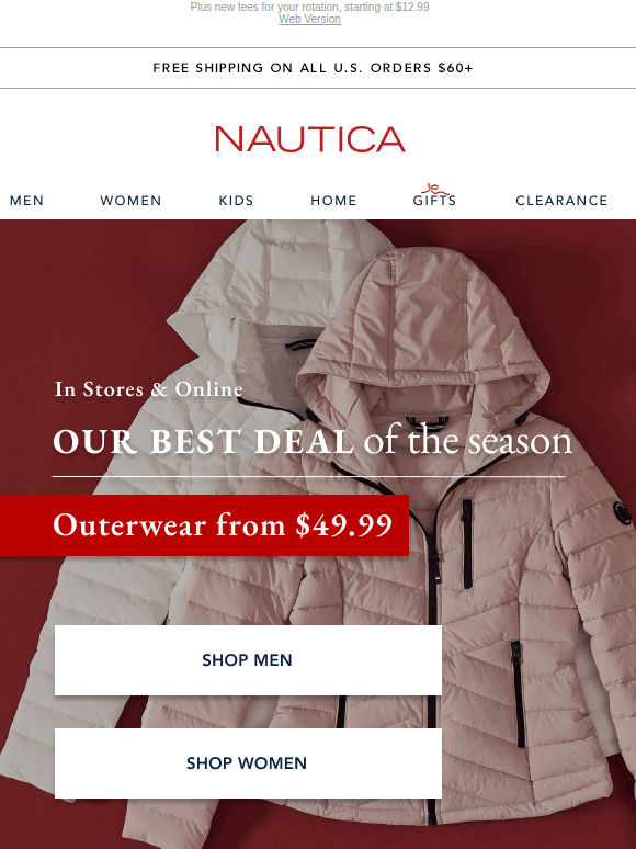 Our BEST deal: Coats & jackets from $49.99 🤯