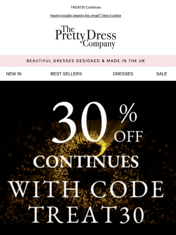TREAT30 Continued 30% Off