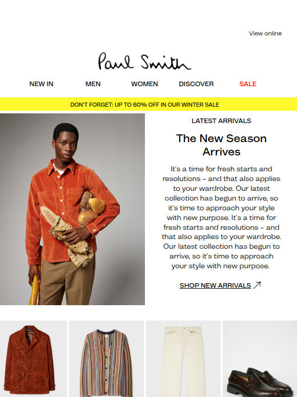 New Year, New Season - 100s of New Styles