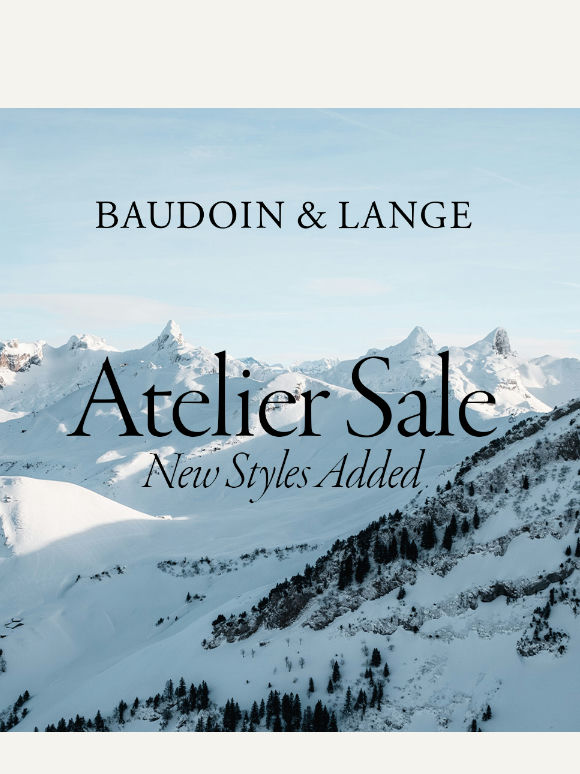 Atelier Sale One-Off Pieces Added