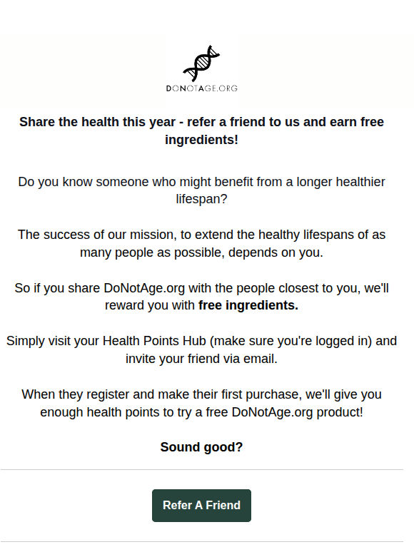 Refer A Friend For Free Ingredients 🤝