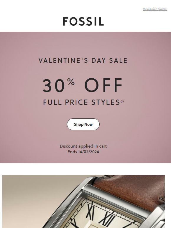 Save 30% on Valentine’s gifts