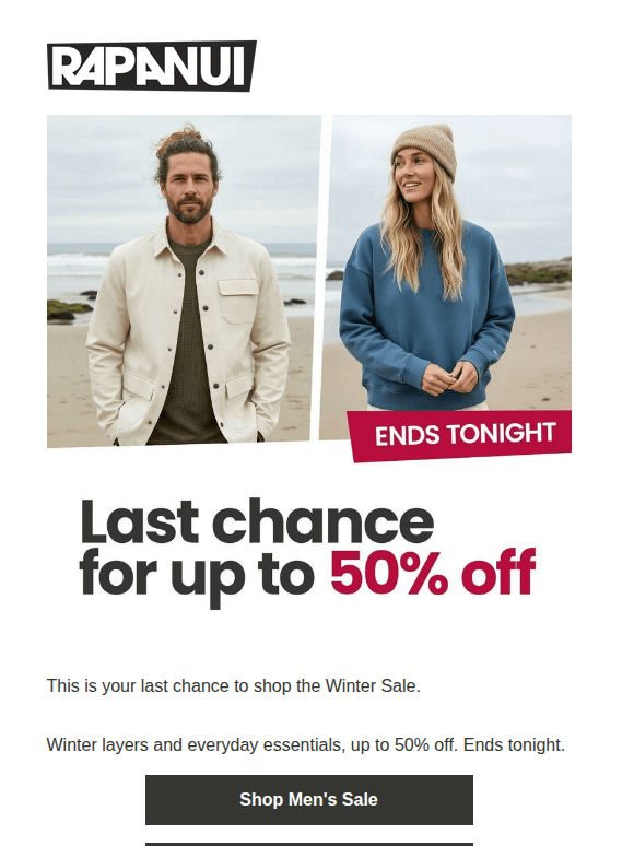 Final Hours — Winter Sale Ends Tonight