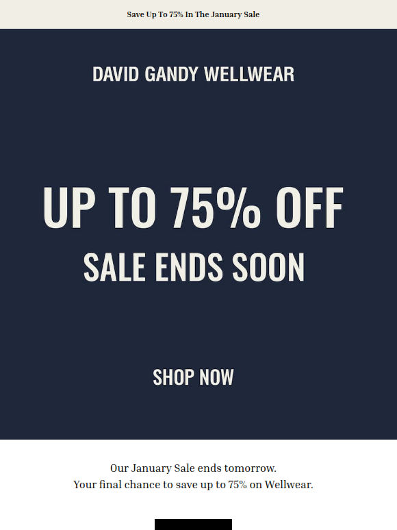 [Ends Tomorrow] Save up to 75% on Wellwear