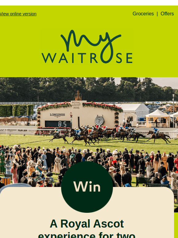 Enter to win a special day out with Mum at Royal Ascot