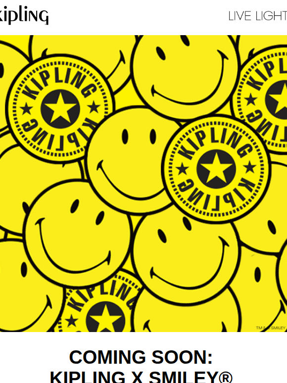 Coming Soon: Kipling x Smiley® 😃