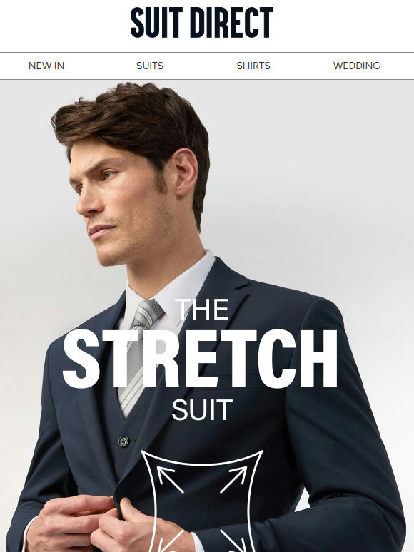 Suits from £159  | Suit Up in Stretch Fabric