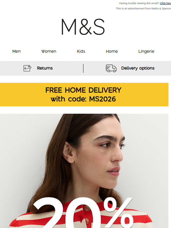 FREE Delivery is still on + 20% OFF