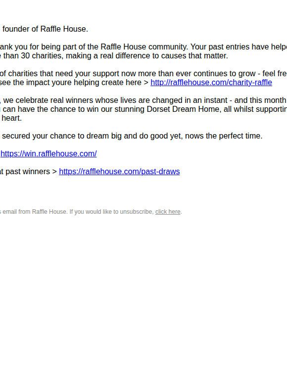 I don't want you to miss out